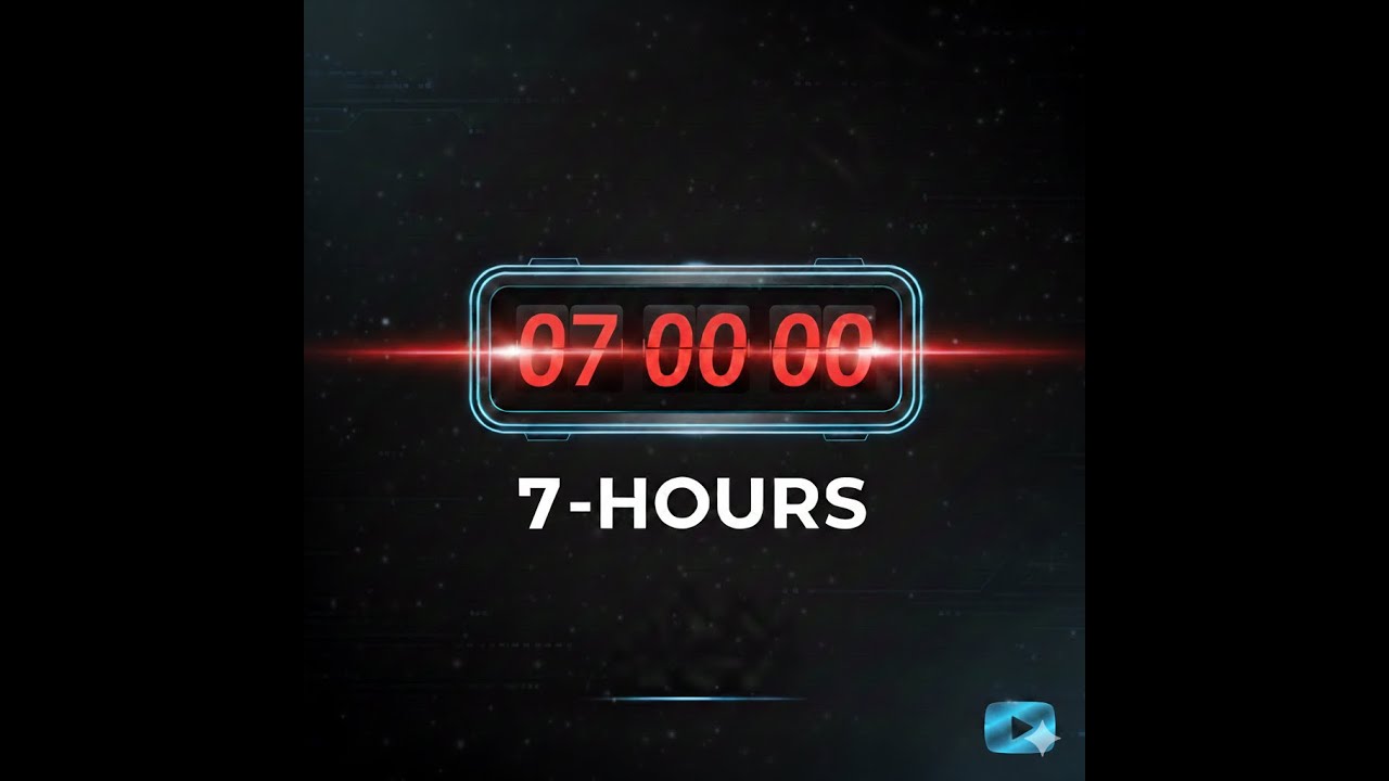 7 Hour Soft Ticking Sound | Focus Timer