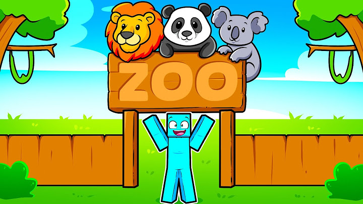 Criei um Zoológico com Todos os Mobs do Minecraft!