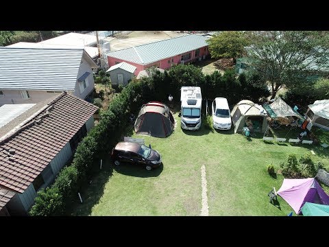 【車中泊・ドローン空撮】キャンピングカーでオートキャンプ/Campo giardino - キャンプ ジャルディーノでオートキャンプ