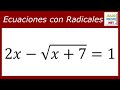 ECUACIONES CON RADICALES - Ejercicio 3