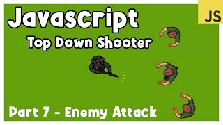 How to Make a Top Down Shooter with JavaScript (Part 7) - Enemy Attack screenshot 2