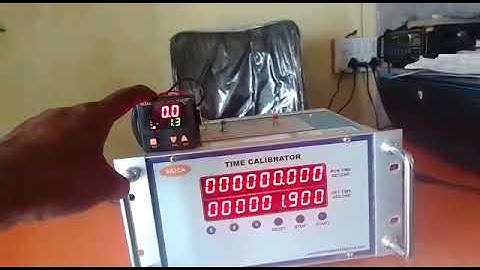 how to connect timer for calibration to the saica make time calibrator