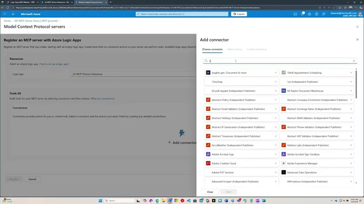 Building a Dataverse MCP Server using Azure Logic Apps and API Center