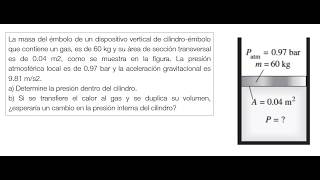 1.60 Cengel 9 ed. Presión en un émbolo.  Conversión  kPa a psi.