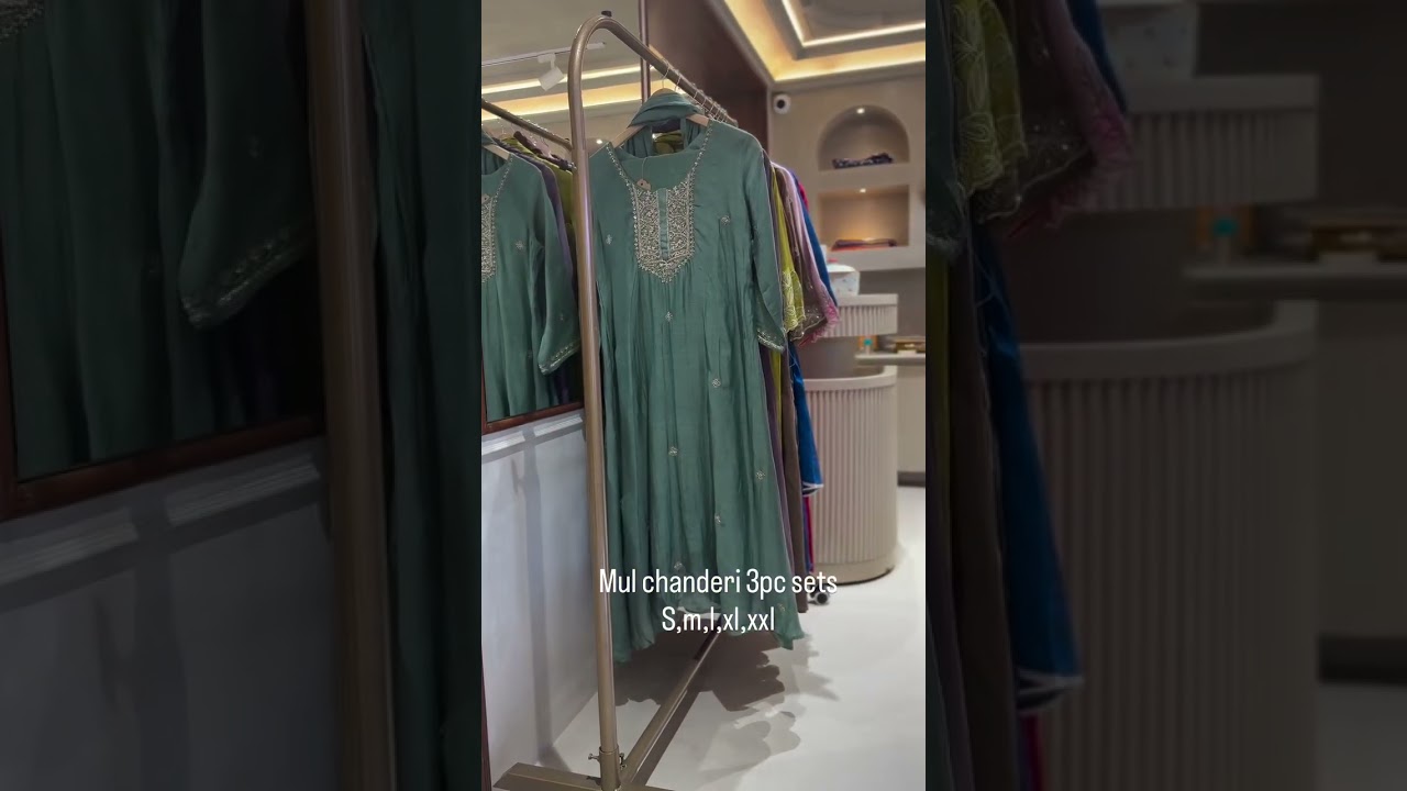 Mul Chanderi 3-Piece Sets | Mangala Heritage Weaves | 