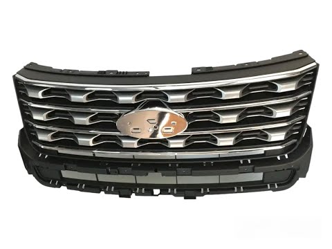 Решітка радіатора grill Ford Explorer 2016-2017 срібло FB5Z8200AD, видео 1