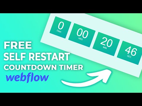 Self Repeating Countdown Timer In Webflow | Self-resetting countdown timer Tutorial | Ayushman Jena