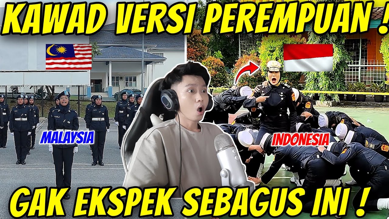 PECAAAAHHHH !!!! BEDA KAWAD KAKI WANITA, SMK MALAYSIA VS SMA INDONESIA !