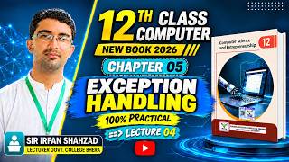 Exception Handling in Python | Class 12 Computer Science Chapter 05 | New Book 2026