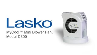 Lasko MyCool™ Mini Blower Fan, Model D300
