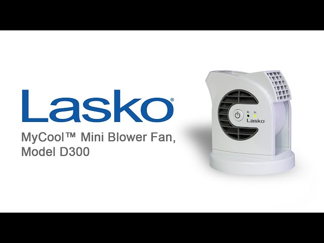 Lasko MyCool™ Mini Blower Fan, Model D300 - YouTube