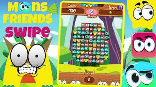MONS Friends SWIPE - KIDS Match3 Puzzle Game | #GooglePlay | #Playstore | Brain Puzzle | Kids Puzzle screenshot 5