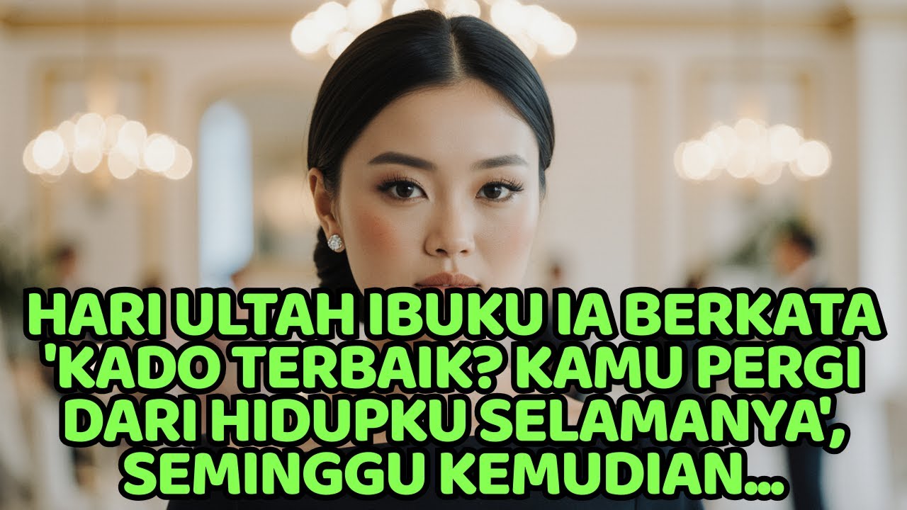 HARI ULTAH IBUKU IA BERKATA  KADO TERBAIK  KAMU PERGI DARI HIDUPKU SELAMANYA  SEMINGGU KEMUDIAN