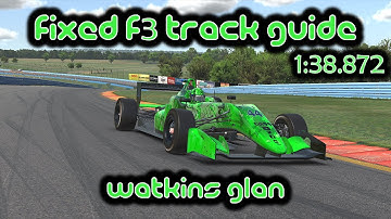 iRacing Track Guide Watkins Glen (Boot) | Vaste Dallara F3 | W1 S3 2022 | 1:38.872