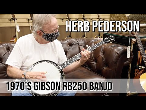 herb-pederson-playing-a-1970's-gibson-rb250-banjo-at-norman's-rare-guitars