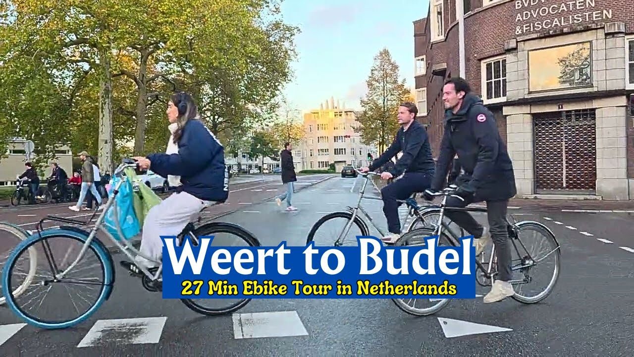 E-bike Tour from Weert to Budel Netherlands | Scenic Dutch Streets 4K