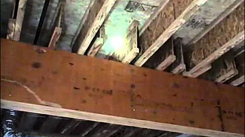 Unstable Floor Structure Found By Franklin TN Home Inspector.wmv