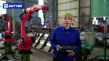 Robot hàn công nghiệp tại xưởng khách hàng