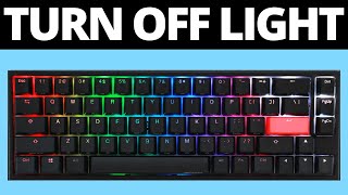 How To Fix Keyboard RGB Lights Staying On After Shutdown