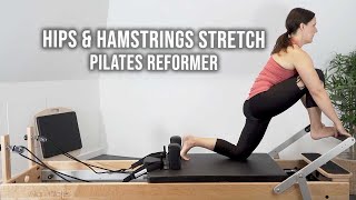 Hips & Hamstrings Stretch - Pilates Reformer