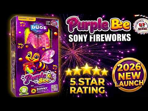 PURPLE BEE  Sony Fireworks| Sonny Fireworks Purple Bee| Best Skyshot available in India