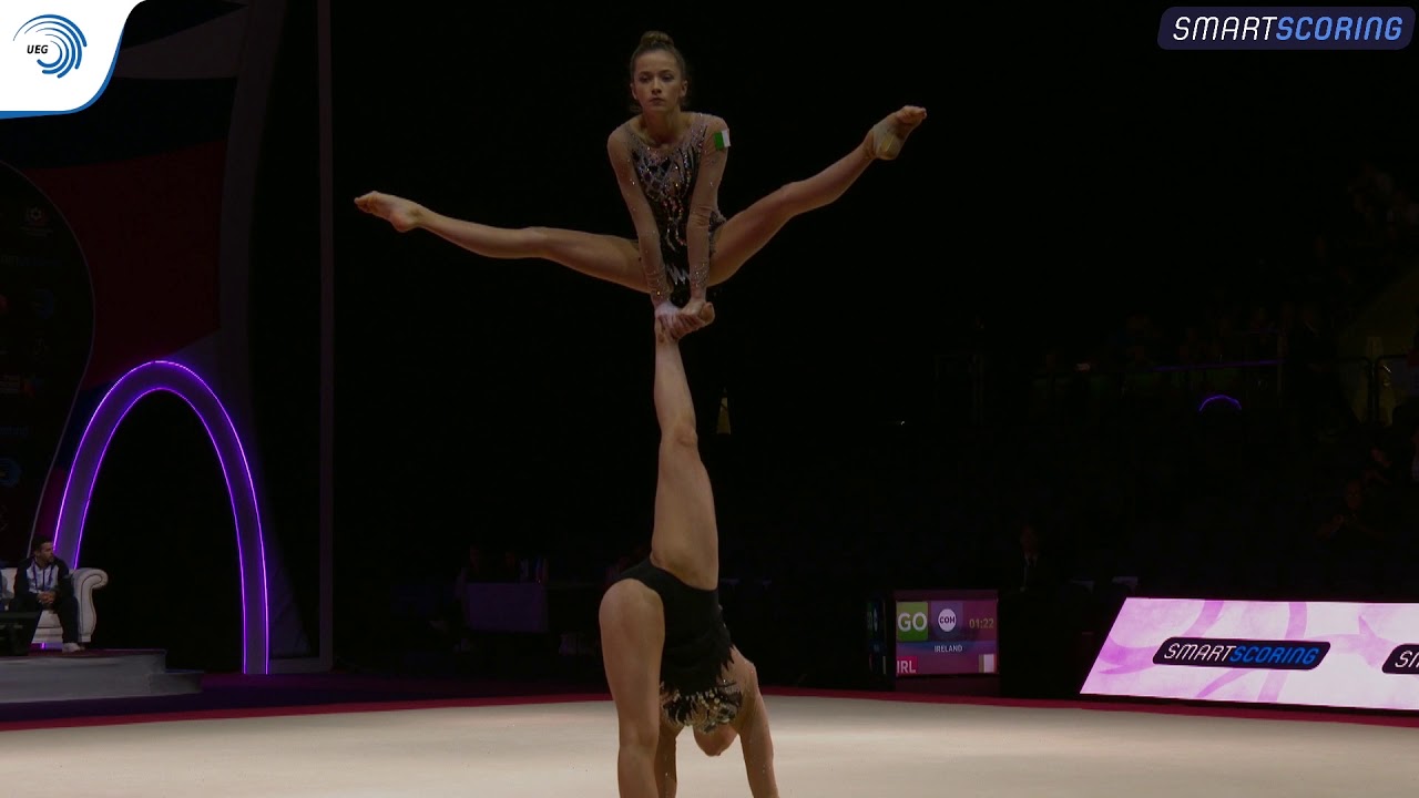 Laoise MURPHY & Leah TWOMEY (IRL) - 2019 junior Europeans, all-around final