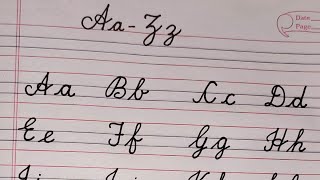 English handwriting styles A to Z || cursive writing Aa to Zz || Write in style ||