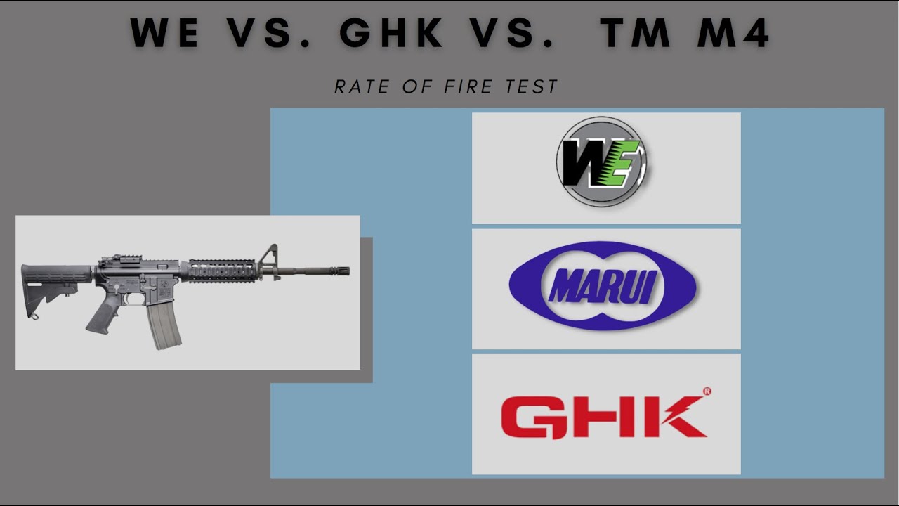 WE vs GHK vs TM M4 GBBR Rate of Fire | Full Auto Mag Dumps