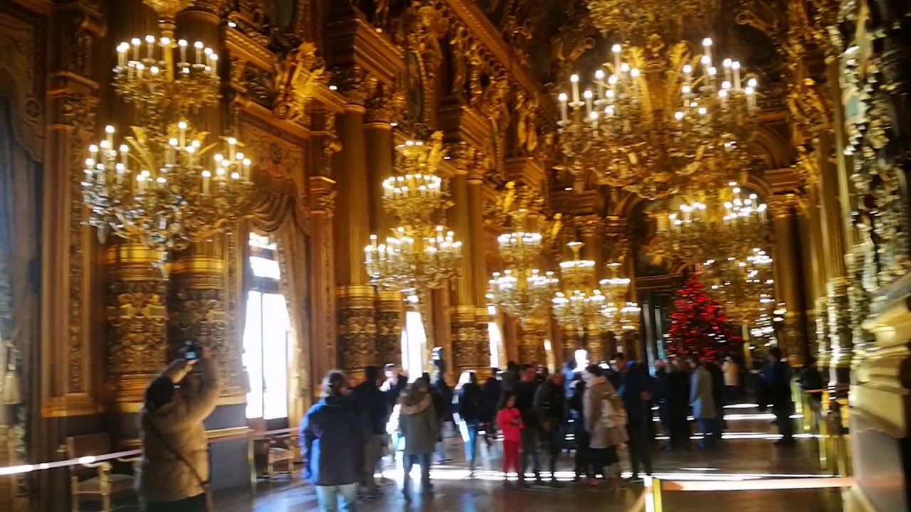 Paris, France : Walk through Palais Garnier, Opéra de Paris,  Paris Opera