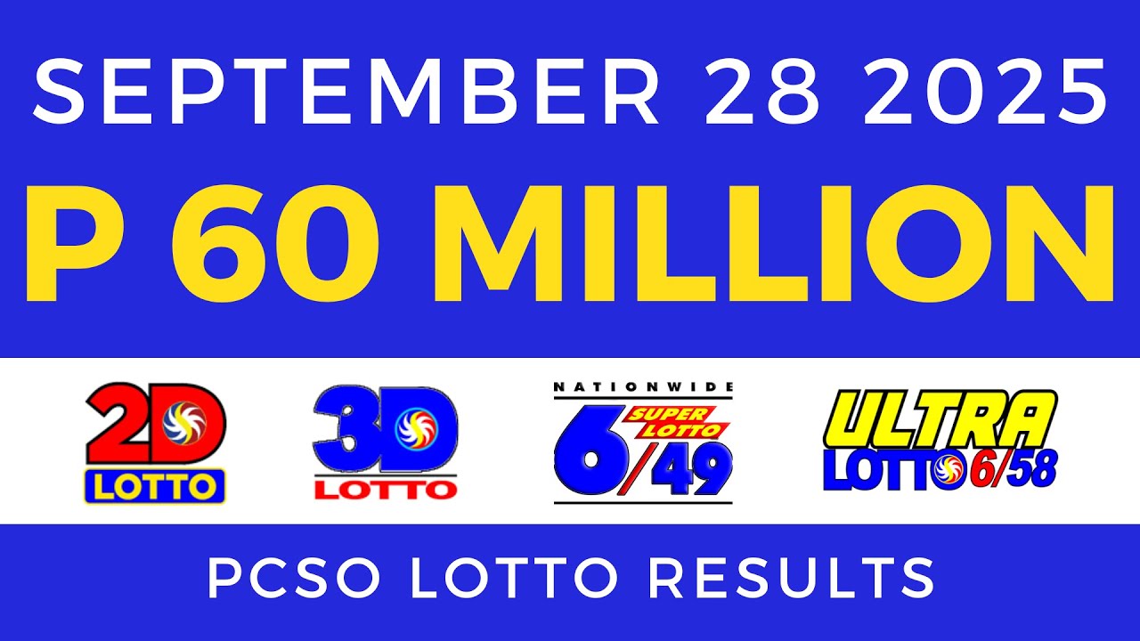 Lotto Result Today 9pm PCSO September 28 2025