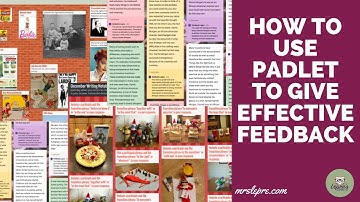 How to use Padlet to give effective feedback