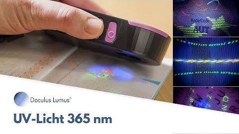 UV Licht 365 nm zur Dokumentenprüfung | Doculus Lumus