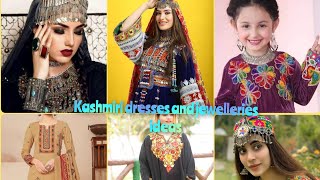 beautiful dresses and jewellery ideas women and baby girls for kashmiri dresses and jewelleries.
