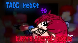 TADC react to Duffy's digital Circus • part 1/2 • X2 • ENG/RUS