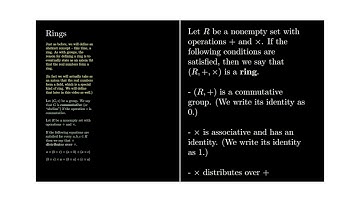 A Course in Real Analysis - 0002 - Rings and Fields