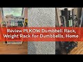 Review PLKOW Dumbbell Rack, Weight Rack for Dumbbells, Home Gym Storage for Dumbbells Kettlebells Yo