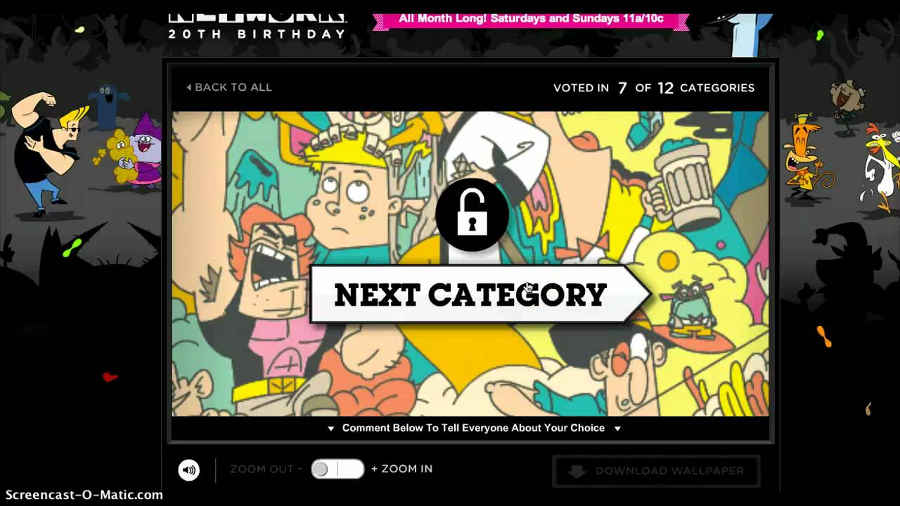 Cartoon Networks 20th Birthday Votes