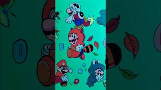 Fine Art Painting of All Mario 3 Powerups! 🦝🐸⚒️🔥