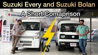 Suzuki Every And Suzuki Bolan Comparison | Features Mileage & Price | Top Choice Family & Cargo Cars Suzuki Bolan 1000cc Price In Pakistan