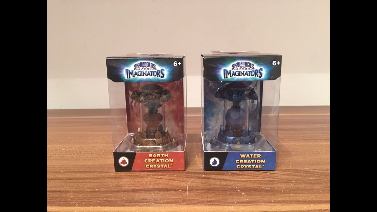 Unboxing Skylanders Imaginators Water and Earth Creation Crystal