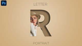 Letter (R) Portrait Design Tutorial in Photoshop | Photoshop Tutorial v2 screenshot 2