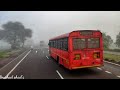 VOLVO vs MSRTC Lalpari high speed chase in Bangalore-Mumbai Highway👌👌👌