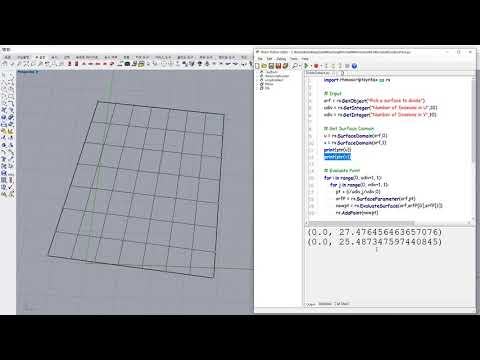 Coinam - Rhino Python - Divide Surface 001