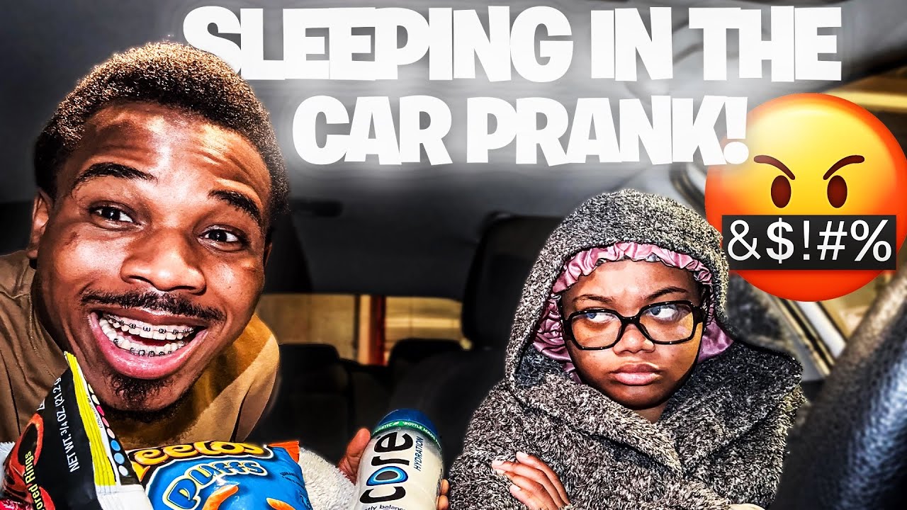 I REALLY SLEPT IN THE CAR JUST TO PISS OFF MY DRAMATIC BOYFRIEND💔( CUTE REACTION🥹😍)