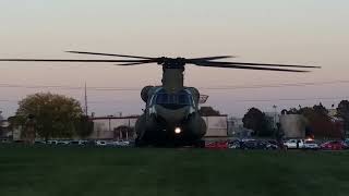 Chinook CH-47F Taking off from Collins Aerospace