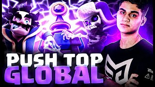 PUSH RUMO NO TOP GLOBAL COM A NOVA BROCA 🤯🤯- CLASH ROYALE AO VIVO