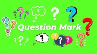 Animated Question Mark GIF Green Screen Pack (Free Download)