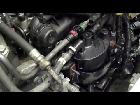 How to change the diesel fuel filter on Land Rover Freelander 2 / Range Rover Evoque