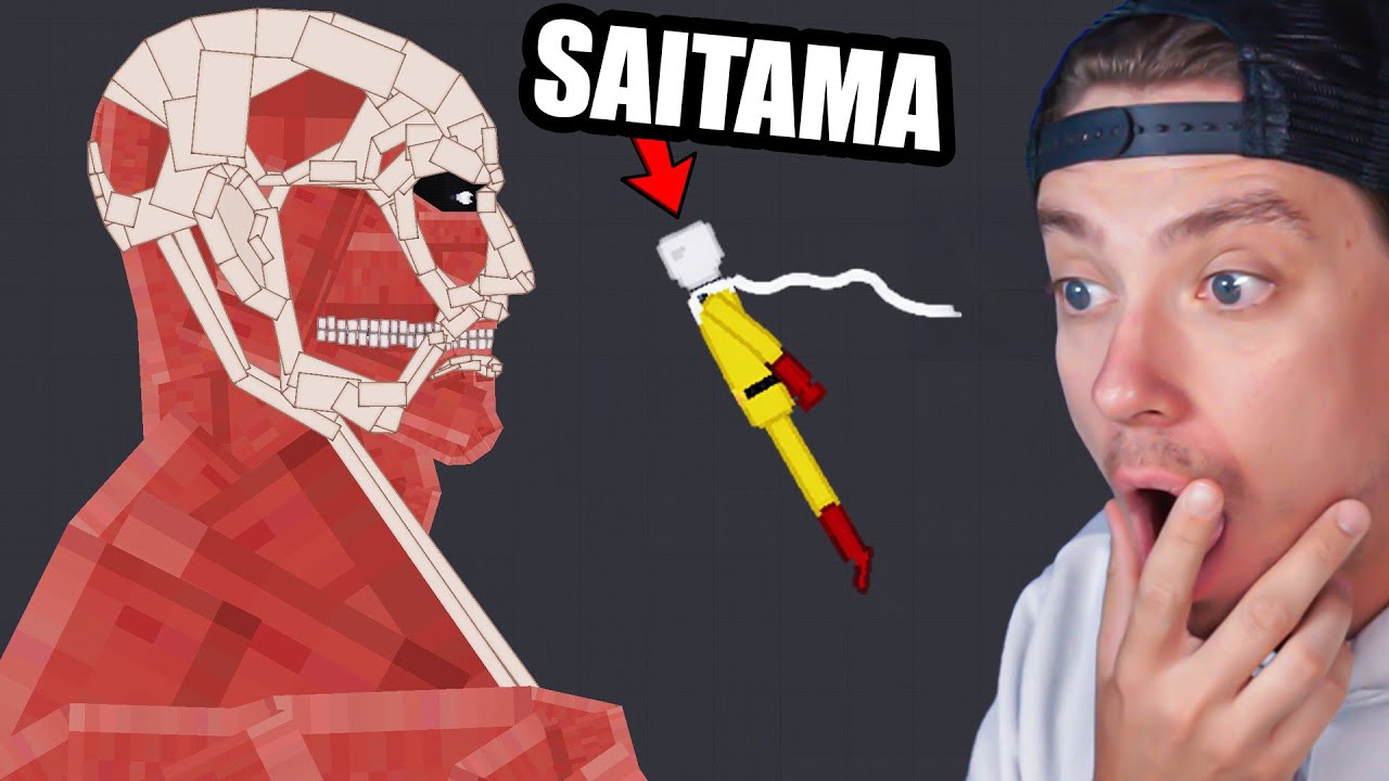 Saitama vs Attack on Titan in People playground