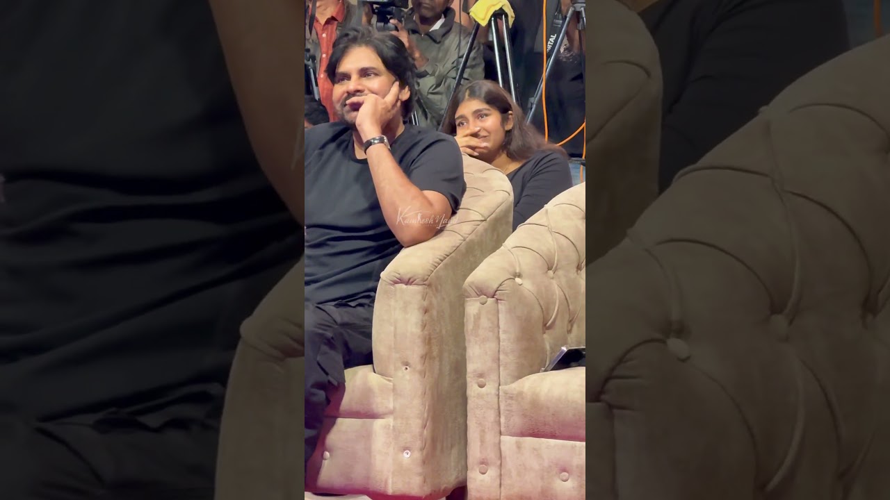 Aadya at dad powerstar OG SUCCESS CELEBRATION